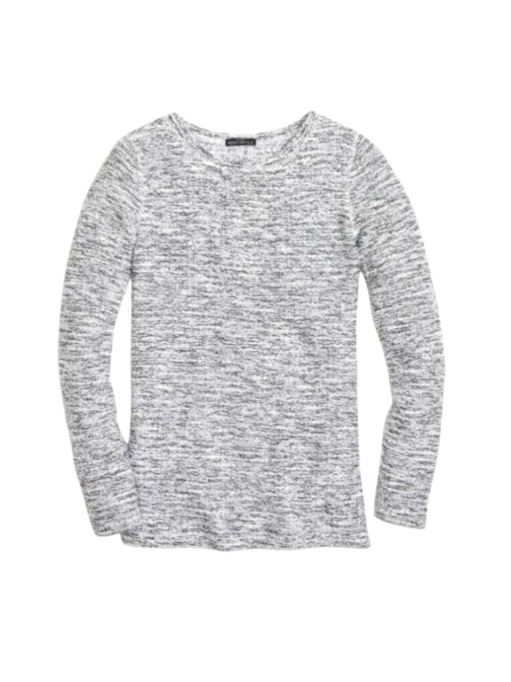 NWT JCREW Marled Sweater Womens XS Heather Gray Crew Neck Long Sleeve Cotton NEW